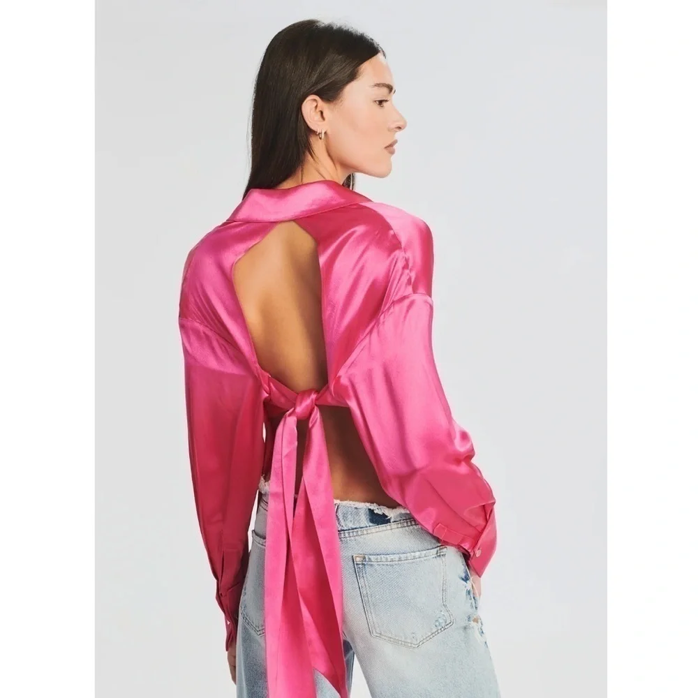 SER.O.YA Mel Top In Hot Pink
